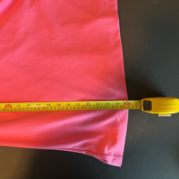 NWOT BCBGeneration Fit & Flare Tie Shoulder Mini Dress Flounce Hem VNeck Pink 12 - Picture 10 of 12